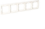 Fivefold frame BMR5/11 Basic white module