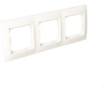 3-way universal frame IP20 / IP44, white Simon54