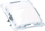 Frame cover (module). Fixing with claws or screws, white