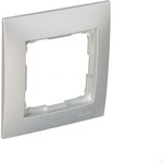 1-way universal frame IP20 / IP44, silver matt Simon54