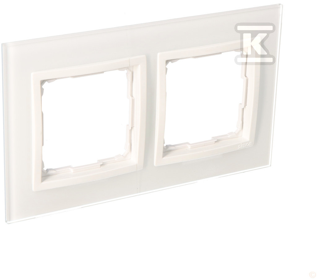 2-way frame Nature-Glass, WHITE PEARL, - DRN2/70