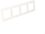 4-way frame - universal horizontal and vertical, white Simon10