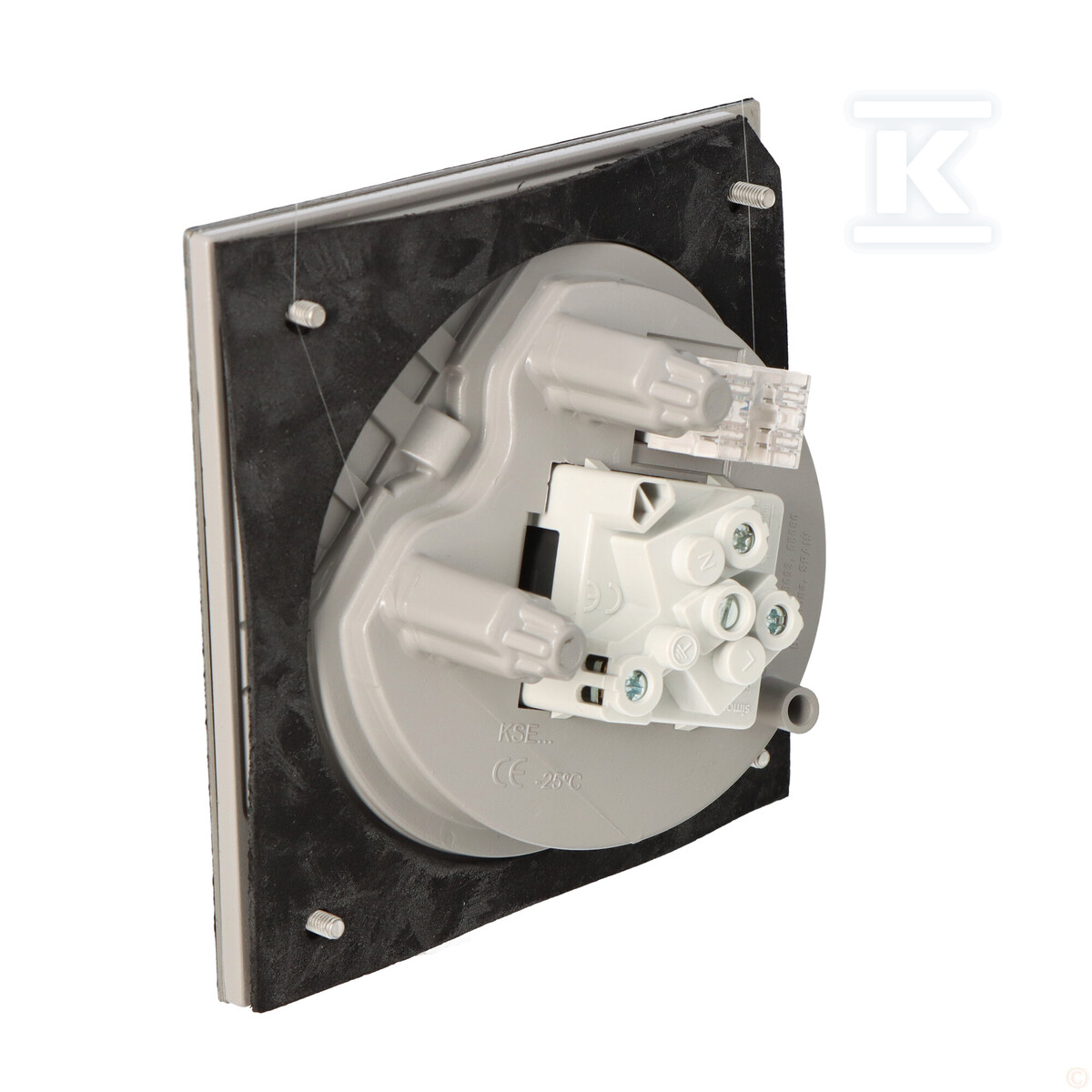 Вставка з кришкою, з розеткою + RJ45 - KSE25U/23/72