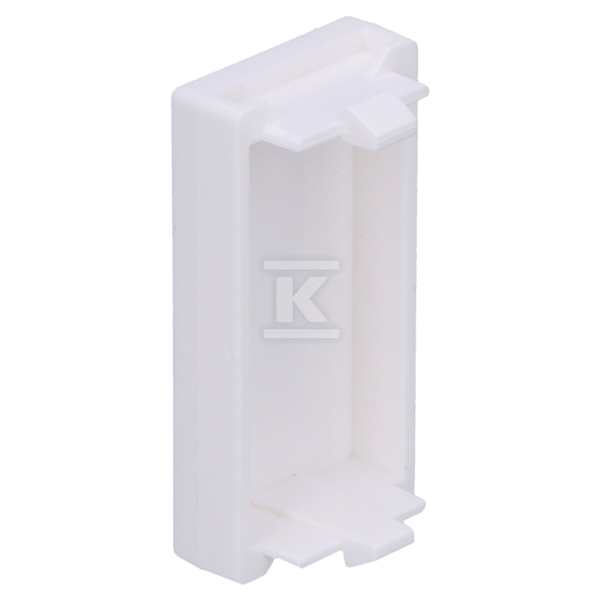 Торцева кришка K45/2 22,5x45 мм, біла - K105/9