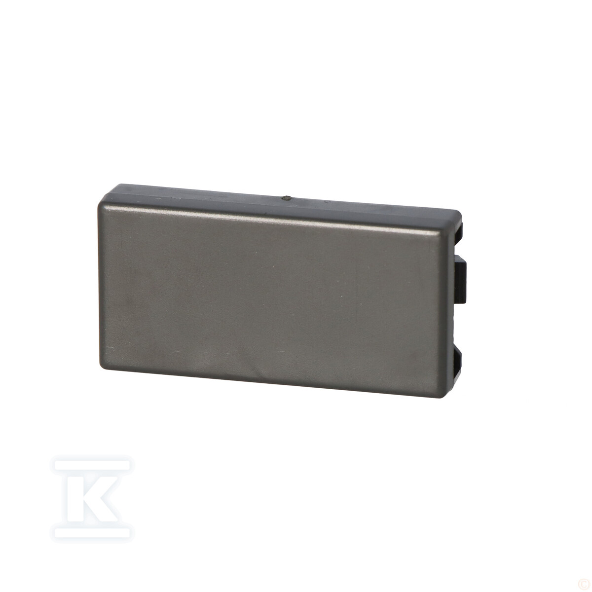 Торцева кришка K45/2 22,5x45мм, графіт - K105/14