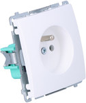 Single socket with earthing BMGZ1.01/11 Basic white module