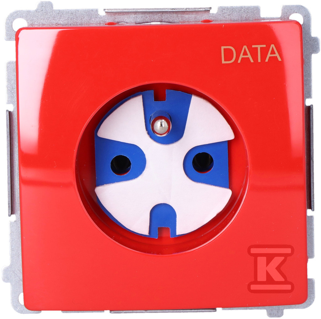 Розетка DATA червона кришка з ключем - BMGD1.01/22
