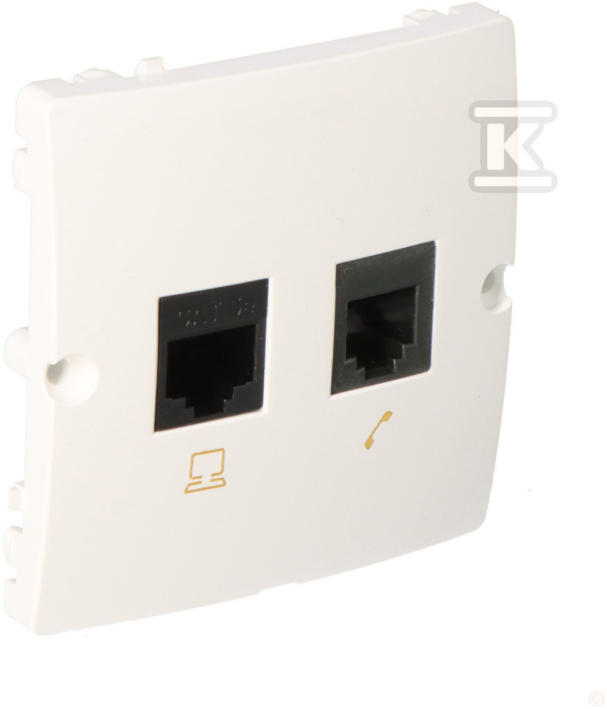 RJ45 számítógép aljzat + RJ11 telefon - BMF5T.02/11