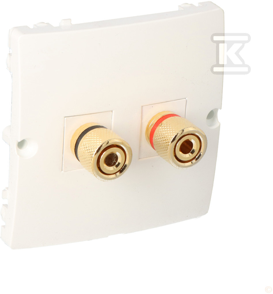 Speaker socket BMGL2.02/11 Basic white - BMGL2.02/11