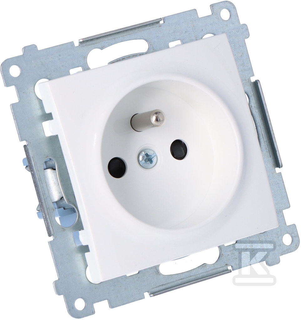 Socket with earthing and shutters, - DGZ1Z.01/11