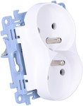 Double earthed socket outlet (module) 16 A, 250 V ~, screw terminals, white Simon10