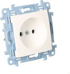 Single socket outlet without earthing (module) 16 A, 250 V ~, screw terminals, white Simon10