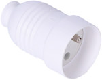 Straight portable socket G-1 white