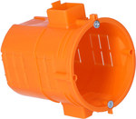 Flush-mounted box, extra deep 80mm, with screws, orange S60GFW