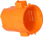 Flush-mounted box, very deep, orange, combined S60GF