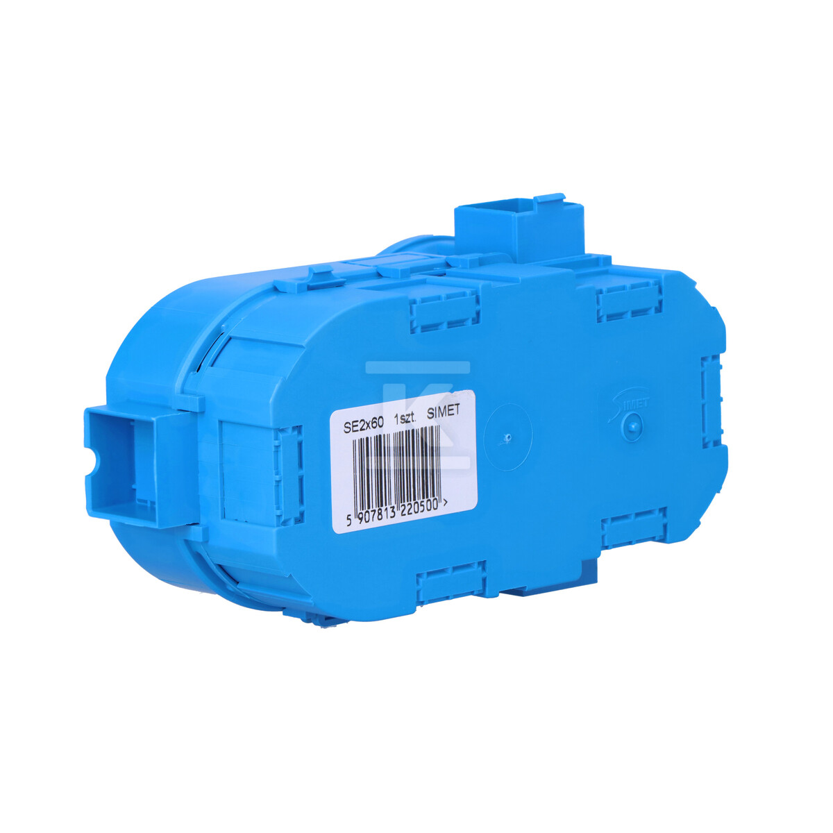 Коробка врізна з шурупами синя SE 2x60 - 34117203
