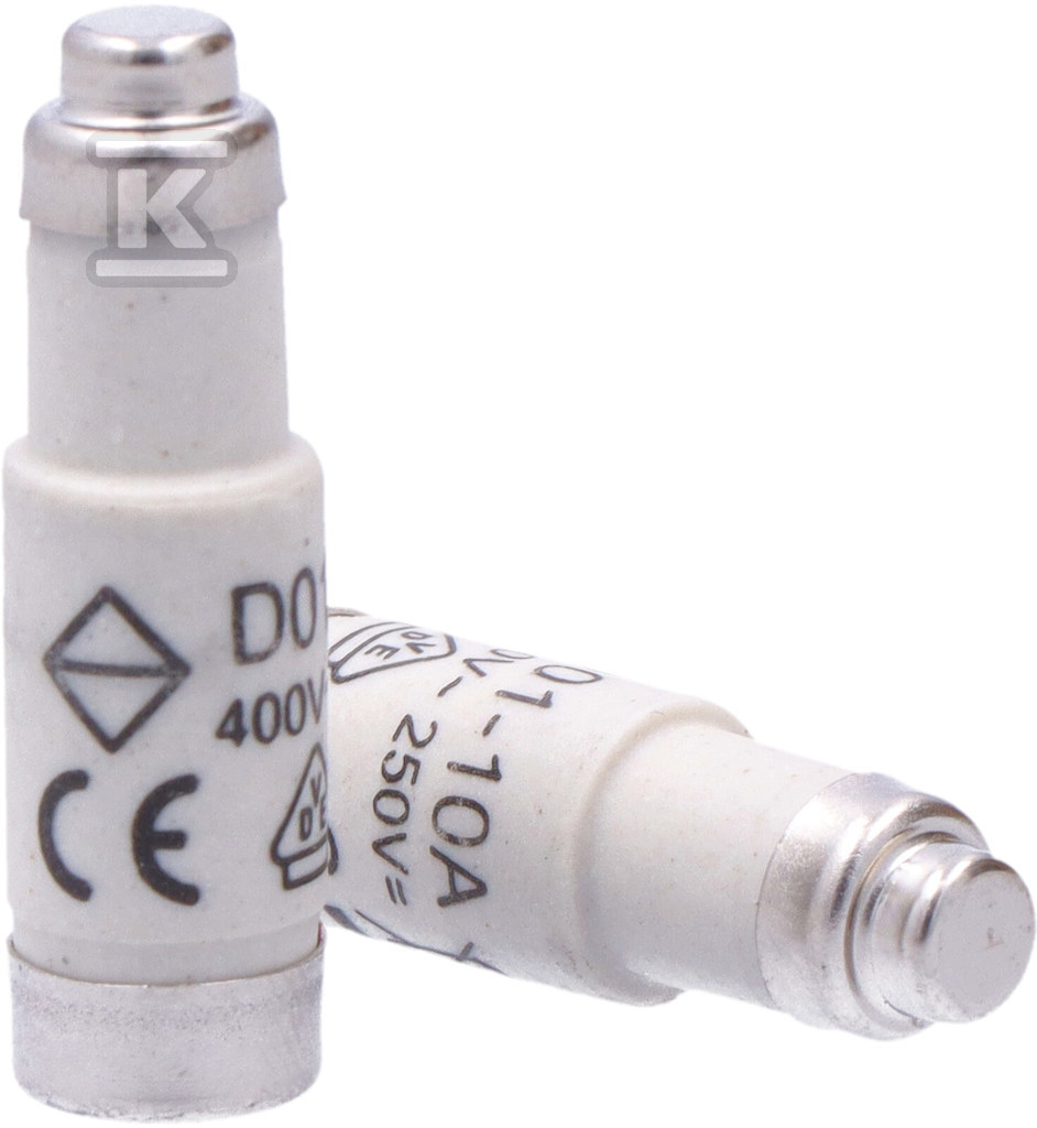 Fuse link D01 gG 10A 400VAC - LE1410