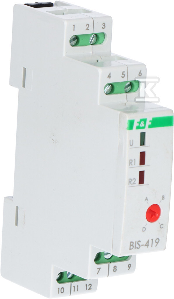 Реле бістабільне 24В, 4 функції, DIN, - BIS-419-24V