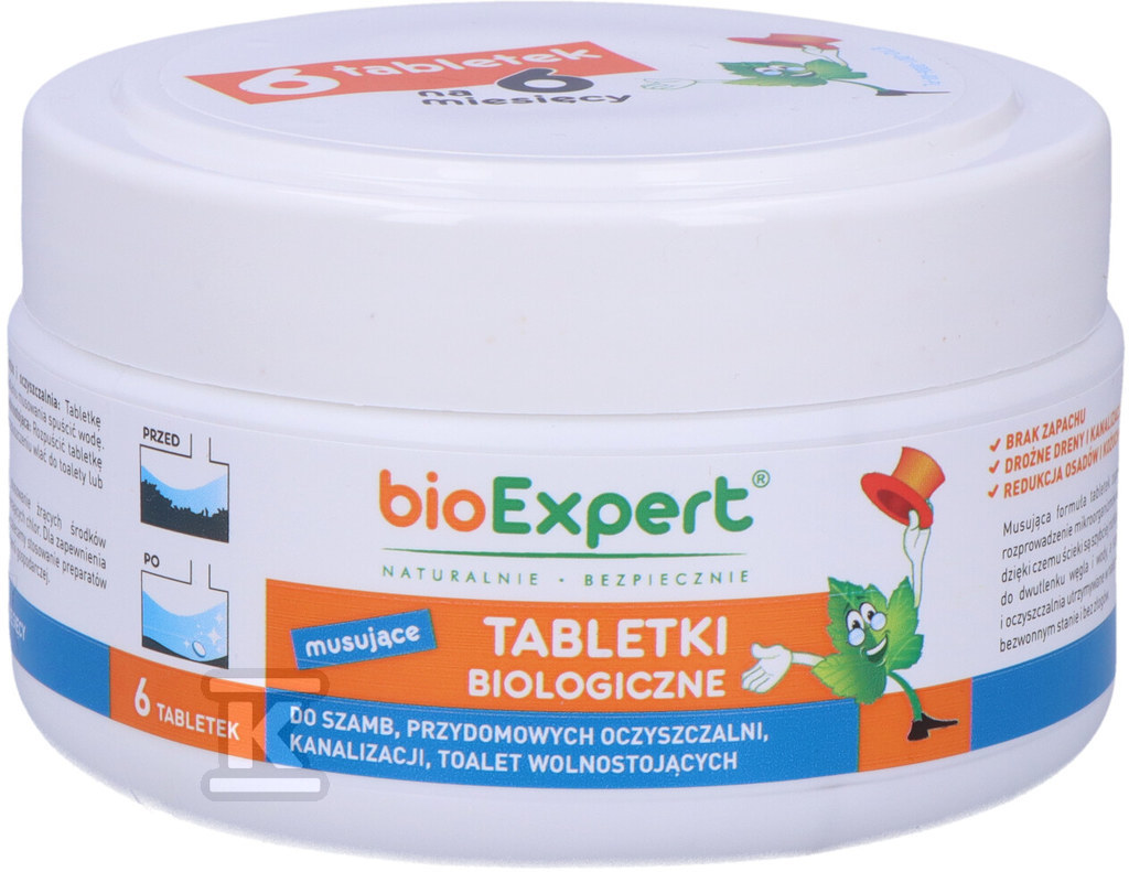 Tabletki biologiczne 6 szt. do szamb i - D3-001-0006-01-PL