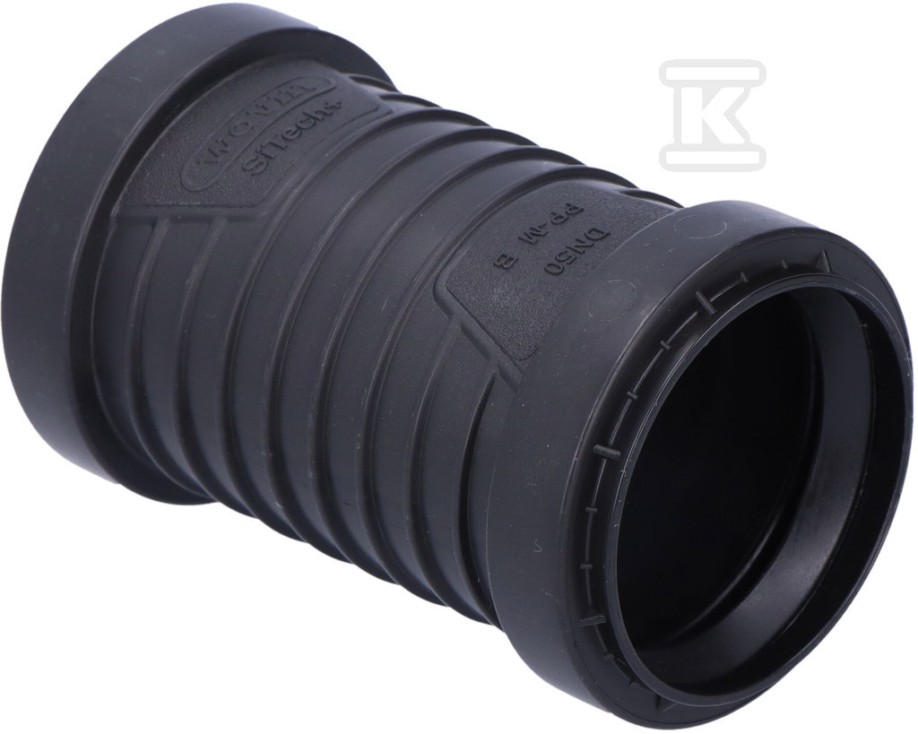 Розетка подвійна 50, SiTech + чорний - 3067799