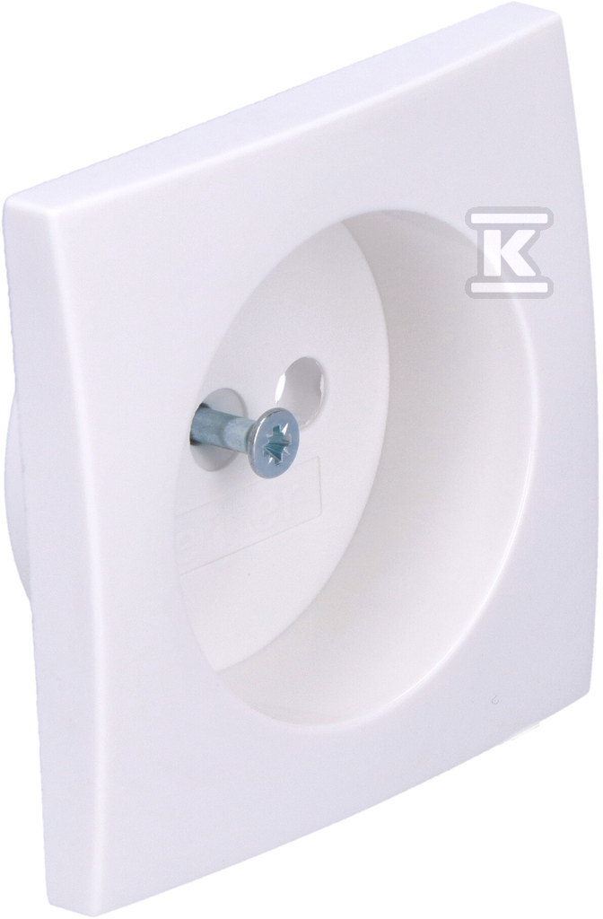 Faceplate for earthed socket, white, - 3963808999