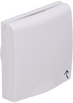 Faceplate with shutters for the grounded socket with cover white, gloss, B. Square