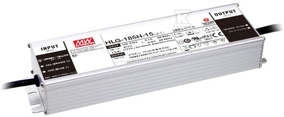 Zasilacz LED HLG-185H-12A, 156W 12V 13A - HLG-185H-12A