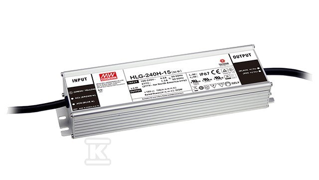 Zasilacz LED HLG-240H-24A, 240W 24V 10A - HLG-240H-24A