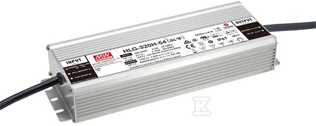 LED power supply HLG-320H-12, 264W 12V - HLG-320H-12