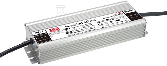 LED блок живлення HLG-320H-24, 320W 24V - HLG-320H-24