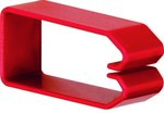 Cable clamp HNG 75x37mm, red