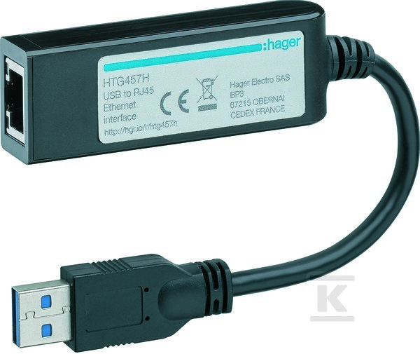 Adapter USB-RJ45 Ethernet - HTG457H