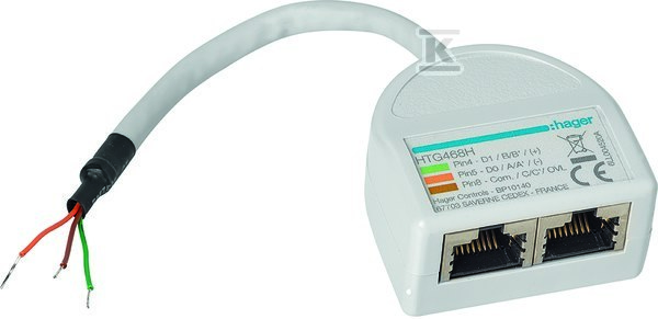 Rozdzielacz RJ45 bez wtyczki - HTG468H