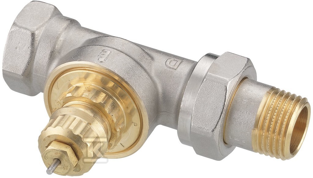 Thermostatic straight valve, connection - 013G1675