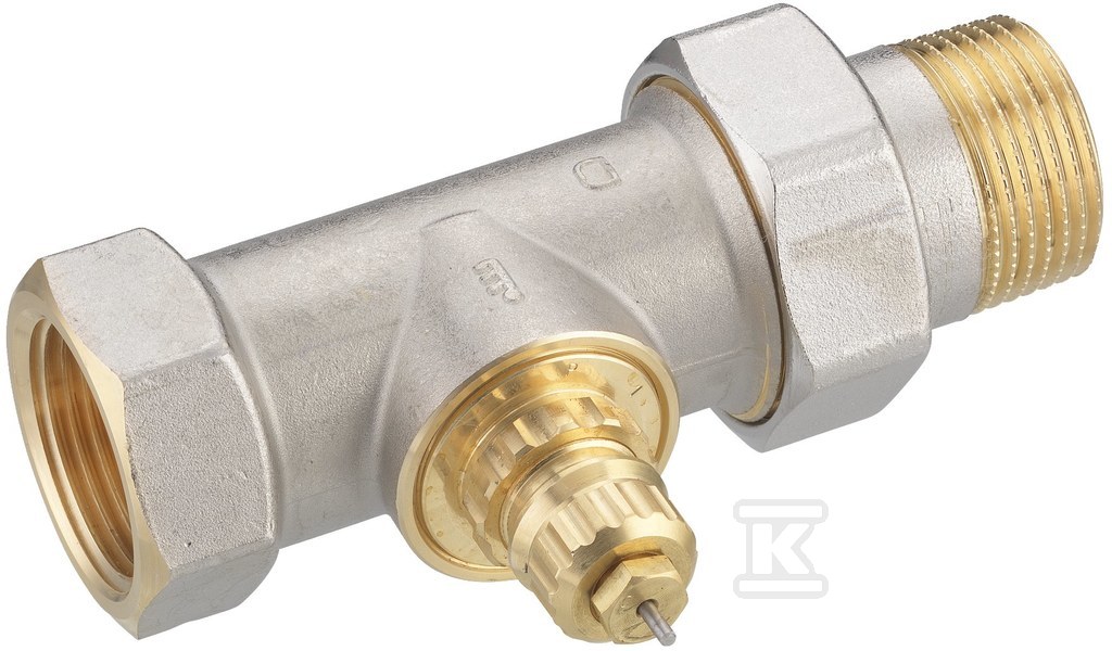 Straight thermostatic valve, - 013G1679