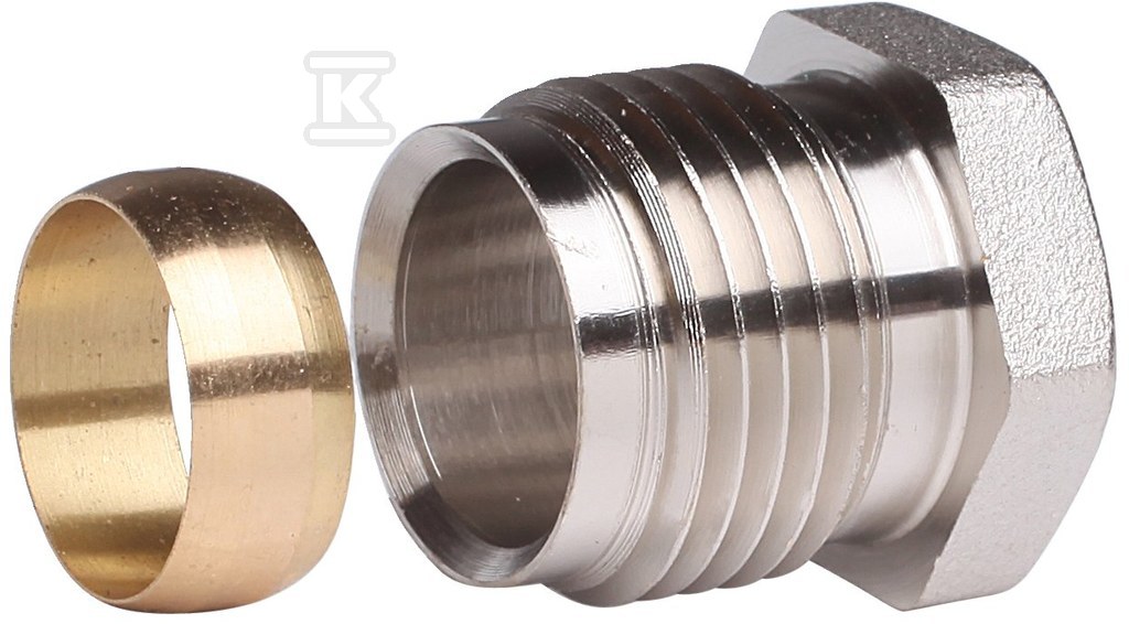 Nickel-plated compression fitting, GZ - 013G4115