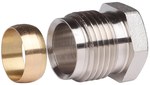 Nickel-plated compression fitting, GZ 1/2"