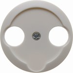 Central element for snow-white 2-output antenna socket 1930/Glas/Palazzo