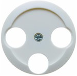 Central element for snow-white 3-output antenna socket 1930/Glas/Palazzo