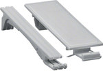 Klips maskujący 10x18 mm+2x9 mm RAL9010