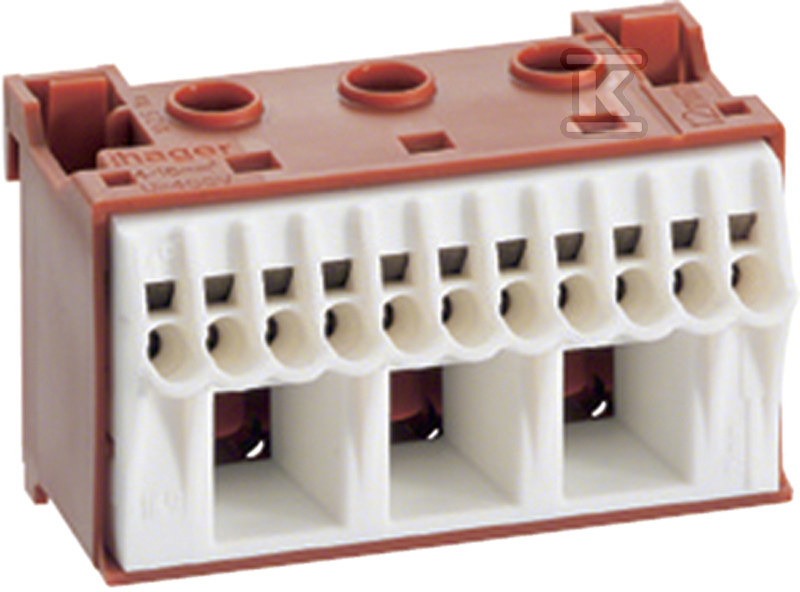 Blok samozacisków fazowy, brązowy, 3x16 - KN14P