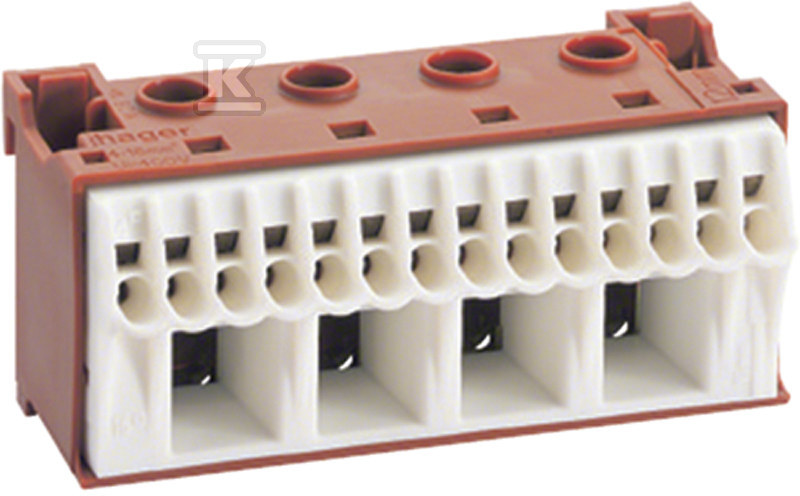 Blok samozacisków fazowy, brązowy, - KN18P