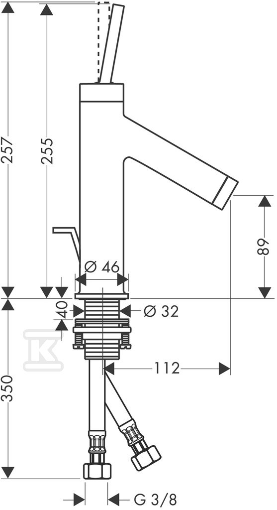 Bateria umywalkowa Hansgrohe Axor - 10111000