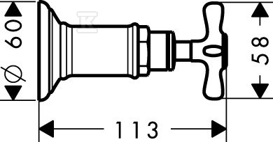 Zawór odcinający Hansgrohe Axor - 16871820