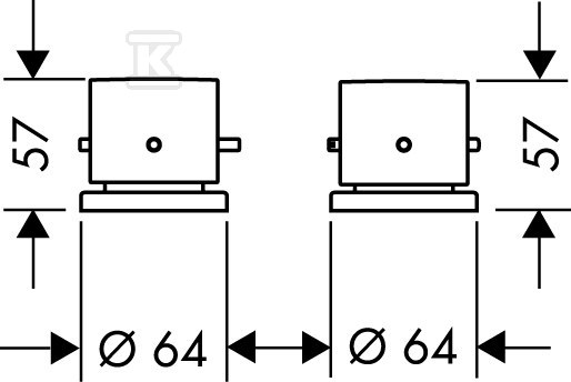 Element zewnętrzny Hansgrohe Axor - 10480000