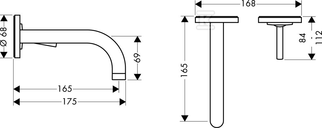 Bateria umywalkowa Hansgrohe Axor Uno 2 - 38113000