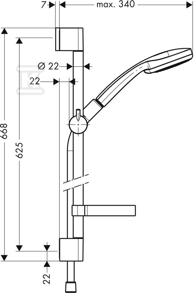 Hansgrohe Croma 100 Vario / Unica'C - 27772000