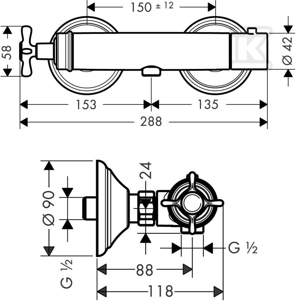 Bateria termostatowa Hansgrohe Axor - 16261820