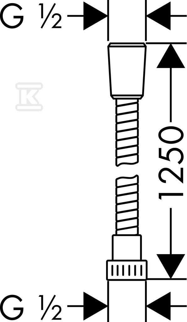 Wąż prysznicowy Hansgrohe Metaflex z - 28262000