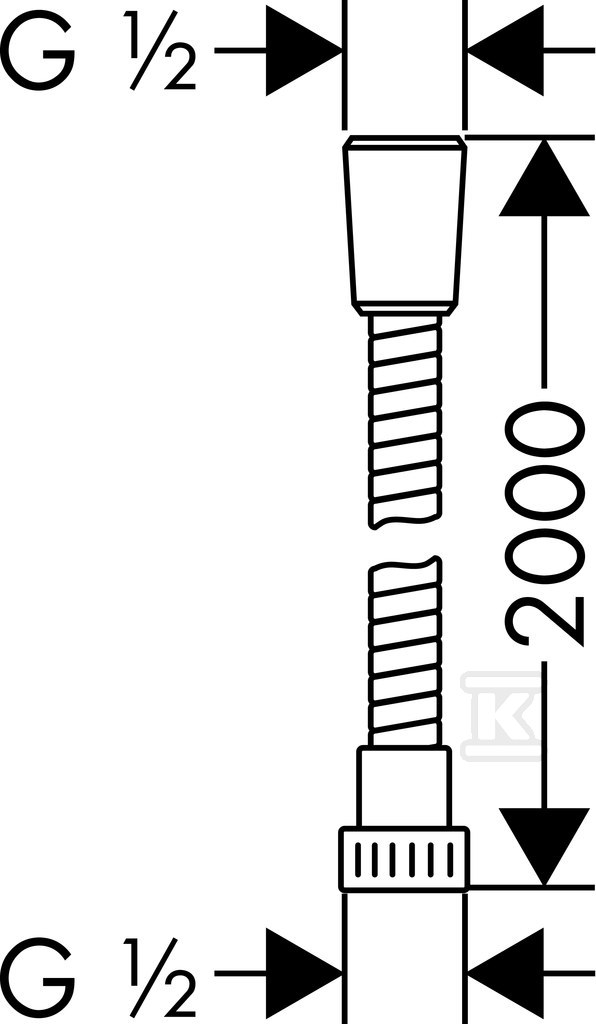 Wąż prysznicowy Hansgrohe Metaflex z - 28264000